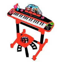 Reig Musicales Organ With And Bench Lady Bug Microphone Oranje