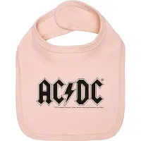 AC/DC Slabbetje - Metal-Kids - Logo - voor Kinderen - lichtroze - Maat Standard
