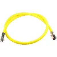 Metalsub Regulator Flex Male 1/2´´ Unf Hose Geel 76 cm