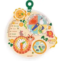 Janod Time Wheel Oranje Kinderen