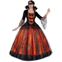 MOM Halloween Queen Costume Oranje XL Kinderen