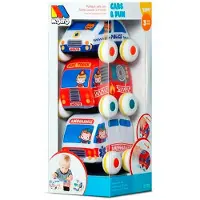 MOLTO Friction 3 Cars Set Transparant Kinderen