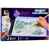 MOLTO With Accessories With Three Led Lights And Six Pencils Magic Projector Transparant Kinderen