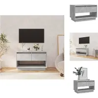 vidaXL Tv-kast - Tv-kasten - Tv-standaard - Wandtafel - Tv-meubel 70x41x44 cm bewerkt hout betongrijs