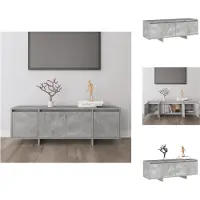 vidaXL Tv-kast - Tv-kasten - Tv-standaard - Wandtafel - Tv-meubel 120x30x40,5 cm bewerkt hout betongrijs