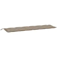 vidaXL Tuinbankkussen 200x50x7 cm oxford stof taupe