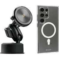 Lampa zuignap met magnetisch telefoonhouder draadloos opladen (magsafe) + Brodit Samsung hoes MagSafe