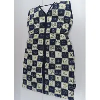 Plum Plum - Slaapzak - 90 cm - Ecru / marine - Mouwloos