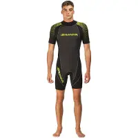 Salvimar Surfshell 2.0 Mm Short Sleeve Shorty Zwart S Man