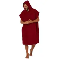 Ocean & Earth Priority Lightweight Hooded Poncho Rood