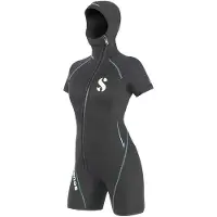 SCUBAPRO Definition With Hood 6 Mm Short Sleeve Shorty Zwart M Vrouw