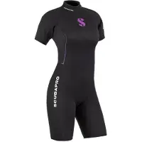 SCUBAPRO Definition 2.5 Mm Woman Short Sleeve Shorty Zwart 2XL Vrouw