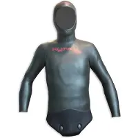 Kynay Wetsuit Smooth Skin 7 Mm Spearfishing Jacket Zwart M Man