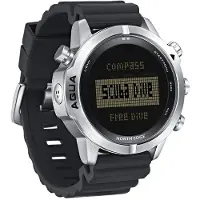 North Edge Aqua Freedive Multi-sport 10 Atm Dive Computer Zilver
