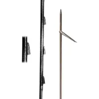 Picasso Platinum Sandvik Euro Shark Fins 6.5 Mm Single Flopper Spearshaft Bruin,Zwart 170 cm