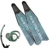 Spetton Med Green Camo Spearfishing Set Groen,Blauw EU 45-46