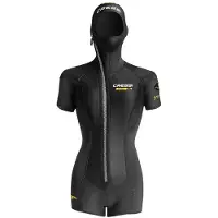 Cressi Shell 3.5-5 Mm Short Sleeve Shorty Zwart XS Vrouw