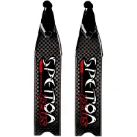 Spetton Cx Zeus Carbon Quattro Spearfishing Fins Zwart EU 38-39