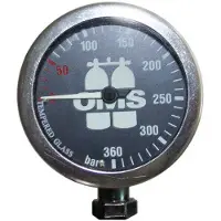 OMS Master Spg 52 Mm 360 Bar Pressure Gauge Zwart,Zilver