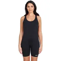 Zoggs Cottesloe Legsuit Open Back Competition Swimsuit Zwart 44 Vrouw