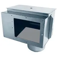 AstralPool Stainless Steel 00254 A-100 Skimmer In Suction Connection 2´´ Thread Zilver