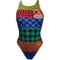 Turbo Dames zwempak uit 1 stuk Tartan College