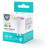 Forever Birne Smart, slimme huis-Wi-Fi spraakassistent, GU10, 5,5W, RGB+CCT+dimbaar, Tuya