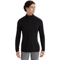 Icebreaker Ondershirt Men 200 Oasis LS Half Zip Black-XS