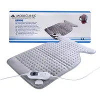 Mobiclinic - Elektrische Warmtekussen voor nek - Schouder en rug - 62x43 cm - 3 warmtestanden - Automatische uitschakeling