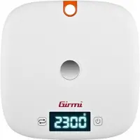 Girmi PS02 Tafelblad Rond Elektronische keukenweegschaal Oranje, Wit