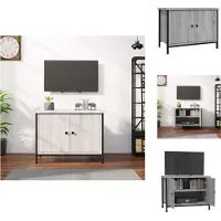 vidaXL Tv-meubel - Tv-meubelen - Tv-standaard - Televisiemeubel - Tv-meubel met deuren 60x35x45 cm bewerkt hout grijs sonoma
