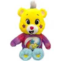 Lean Toys - Roze/Geel Troetelbeer knuffel - 30 cm - Pluche