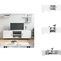 vidaXL Tv-meubel - Tv-meubelen - Tv Kast - Opbergkast - Tv-meubel 150x30x50 cm bewerkt hout wit