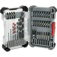 Bosch Gemengd spel van schroefbitjes voor slagboormachines en metaalboren PRO, 35 stuks - - 2608521U80