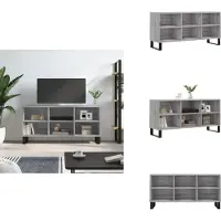 vidaXL Tv-meubel - Tv-meubelen - Tv Kast - Opbergkast - Tv-meubel 103,5x30x50 cm bewerkt hout grijs sonoma eikenkleurig