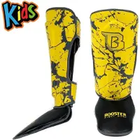 Booster SG Kickboks Scheenbeschermers Jeugd Marmer Geel