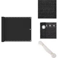 vidaXL Balkonscherm - Balkonschermen - Scherm - Schermen - Balkonscherm 75x500 cm HDPE antracietkleurig