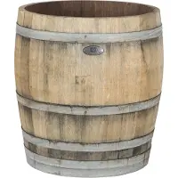 Barrelatelier Wijnvat Kuip 3/4 225l. (authentiek) / Eikenhouten Plantenkuip / Houten Kuip voor Fruit- of Olijfbomen