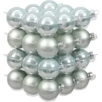 Othmar decorations Kleine kerstballen - 36x st - mintgroen - D4 cm - glas - kerstversiering