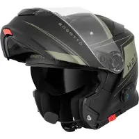 Bogotto H271 Taog Bluetooth Helm Zwart Groen Maat XS