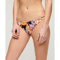 Superdry Klassiek Bikinibroekje met Print Zwart Grootte: 42