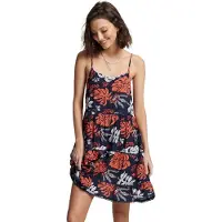 Superdry Mini Beach Cami-jurk Blauw Grootte: 44
