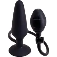 Seven Creations - Inflatable Butt Plug L - Anal Toys Buttplugs Zwart
