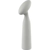 Nude Glass Luna - mini wand vibrator - oplaadbaar - grijs
