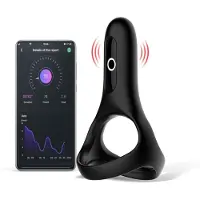 Magic Motion Rise - App-gestuurde vibrerende penisring voor mannen (zwart)