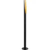 Eglo LED-vloerlamp Barbotto, zwart, Woon-/ Eetkamer, metaal, Modern, LED vloerlamp