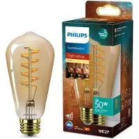 Philips LED Spiraal Goud - SceneSwitch - 50W - E27 - ST64 Edison