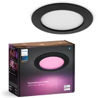 Philips Hue Inbouwspot Slim - White and Color - 170mm - Zwart