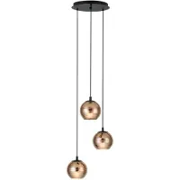 Stars of Light 3-lichts hanglamp Lemorieta zwart