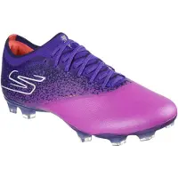SKECHERS Razor 1.5 Elite Gras Voetbalschoenen (FG) Paars Zwart Oranje Zilver